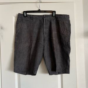 Theory grey cotton shorts (size 34)